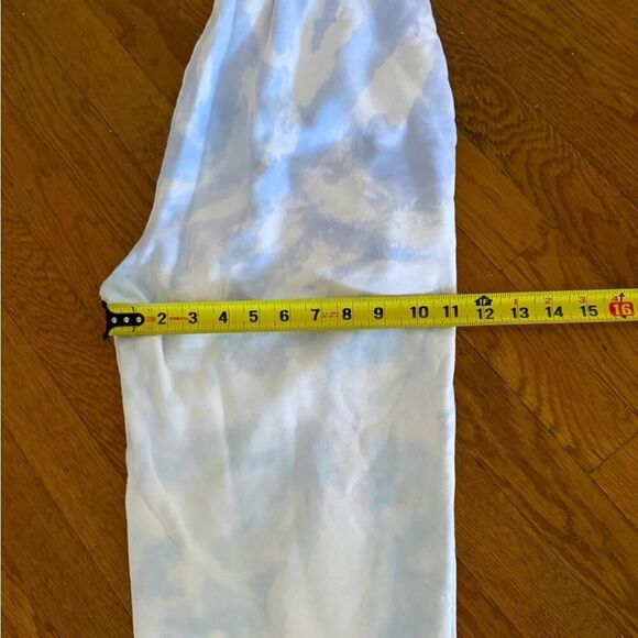 Le Lis blue and white tie dye soft sweatpants M - Picture 7 of 10